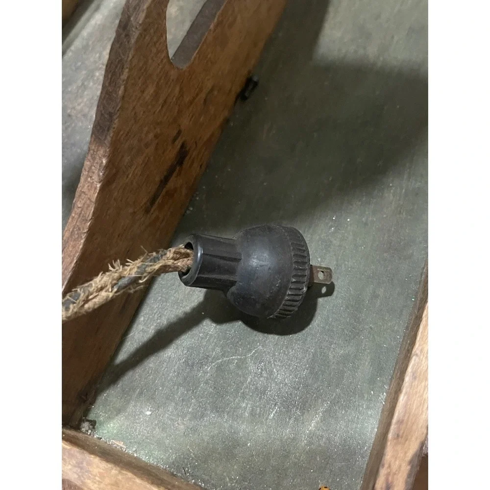 ANTIQUE‎ WORKING INDUSTRIAL  VINTAGE  LAMP CLAMP CLAM GLOBE